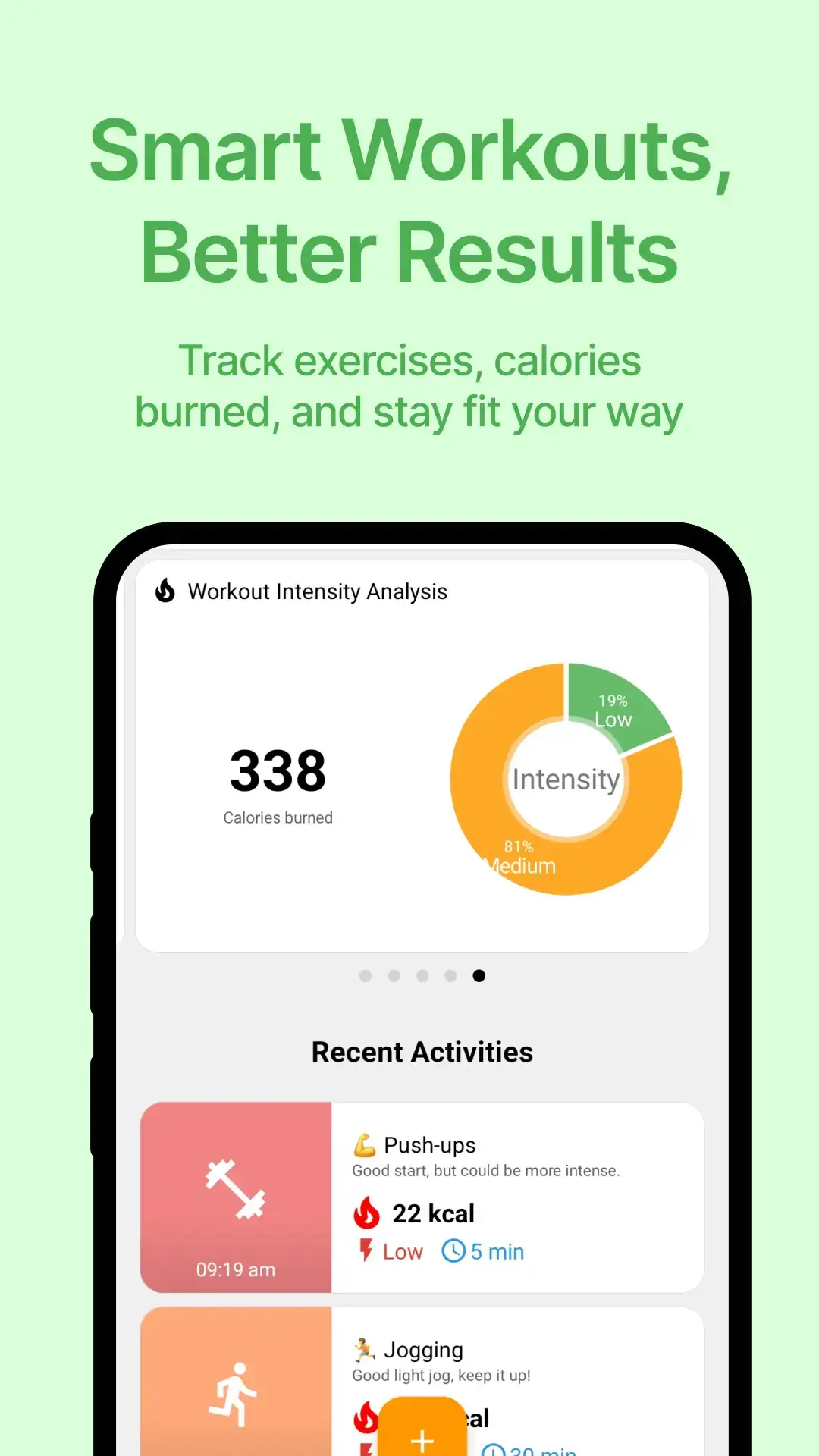Workout sync screen